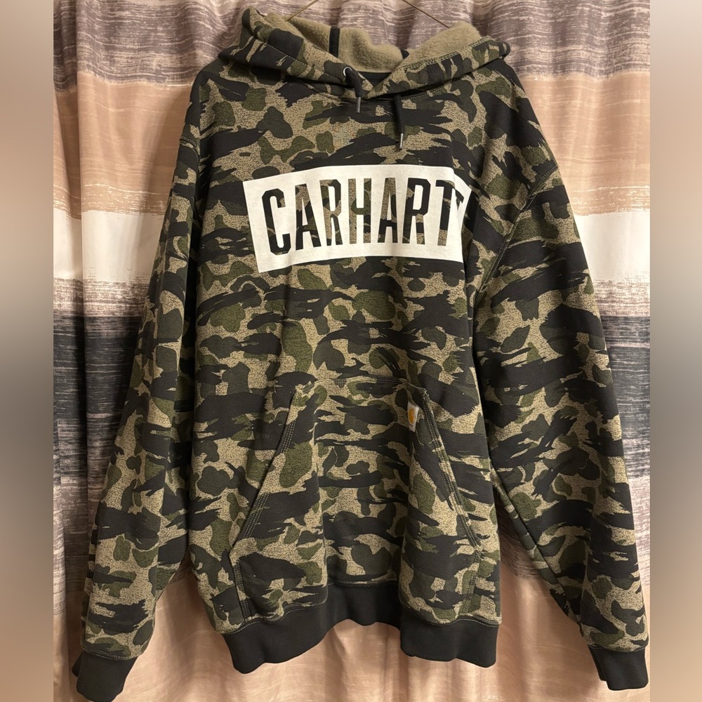 Carhartt Camo Print Loose Fit Hoodie